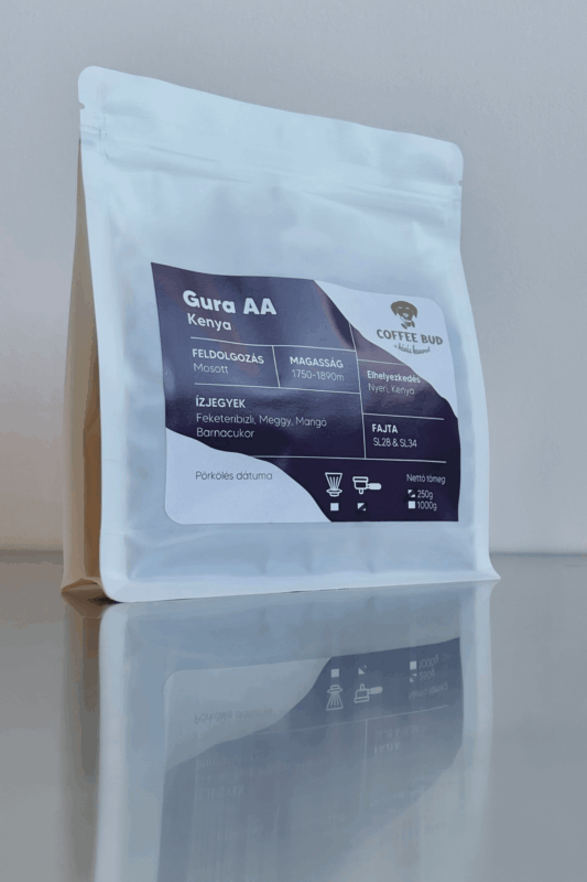 Guraa mosott kenyai világos pörkölésű arabica kávé