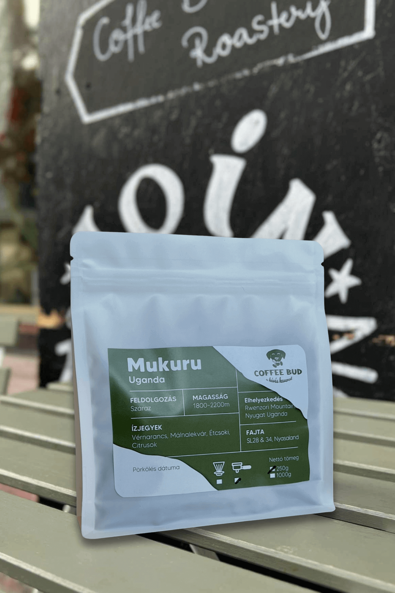 Mukuru világos pörkölésű szemes kávé