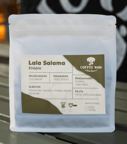 Lala Salama koffeinmentes világos pörkölésű szemes kávé