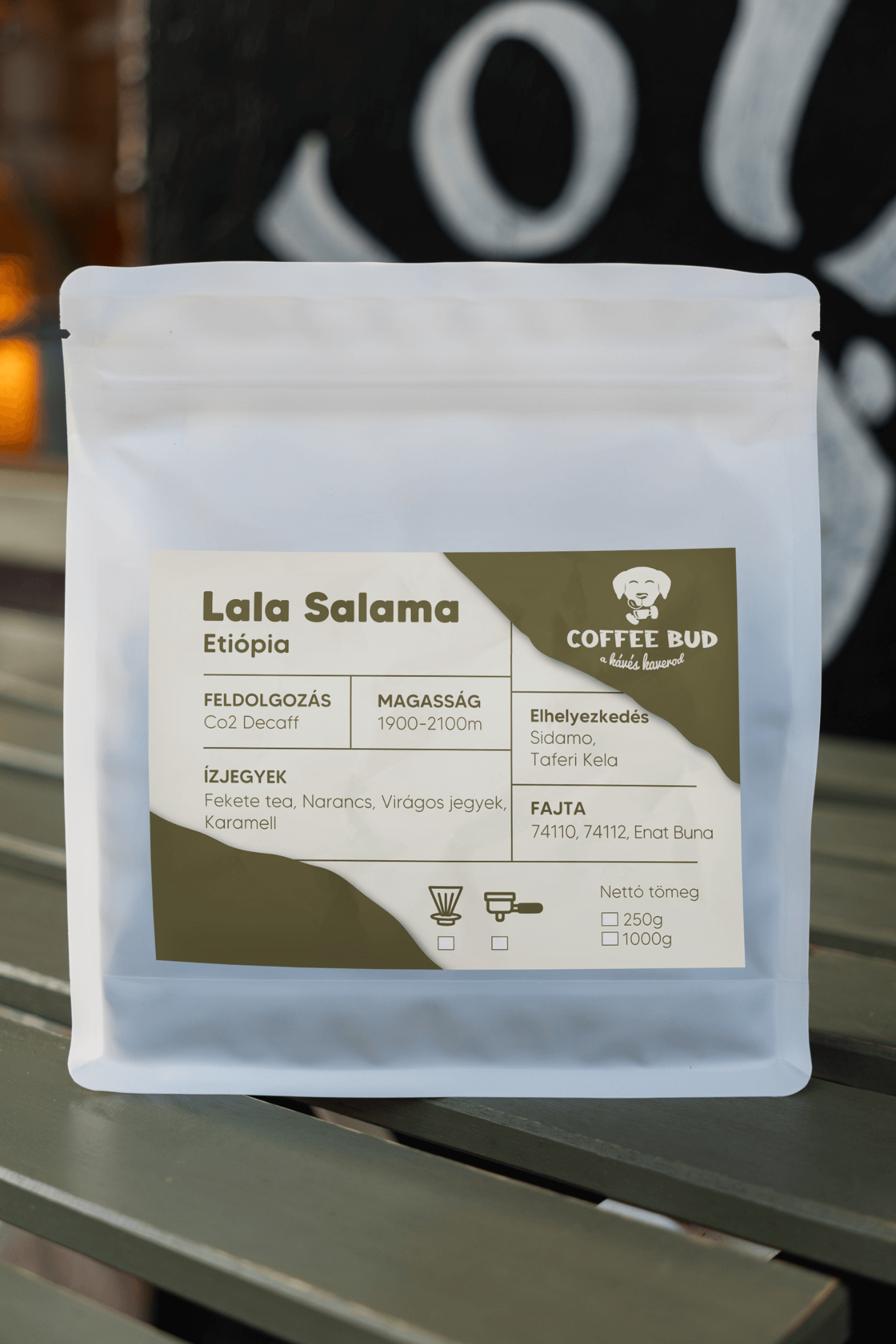 Lala-Salama-koffeinmentes-vilagosporkolesu-szemeskave (1) Lala Salama koffeinmentes világos pörkölésű szemes kávé